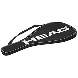 HEAD Tennis Racquet Cover Bag - Lightweight Padded Racket Carrying Bag w/ Adjustable Shoulder Strap,Black / White