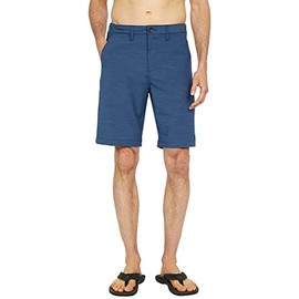 Billabong Crossfire Slub Hybrid Walkshort para Hombre, Azul Denim, 31