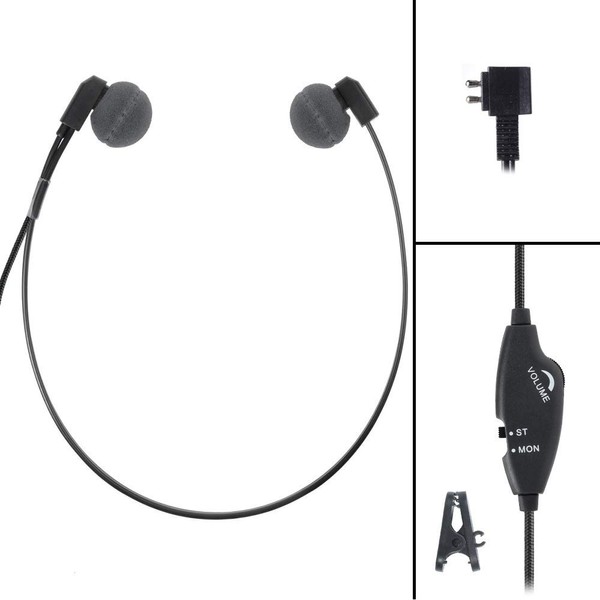 ECS WordHear-O DAP 2 Prong Under-Chin Audio Transcription Headset for