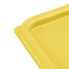 Hygiplas Square Yellow Lid to fit - Large 10/15Ltr