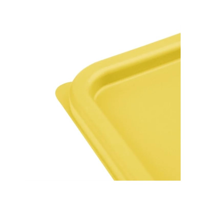 Hygiplas Square Yellow Lid to fit - Large 10/15Ltr