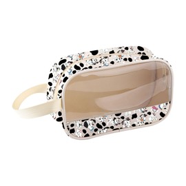 MEIKIUP Dalmatian Gifts Spotted Dog Makeup Bag Dalmatian Dog Lover Gifts for Dogs Owner Mom 101 Dogs Cartoon Movie Cosmetic Bag (Spotted Dog Clear Bag-UK)