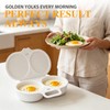 2Pcs Microwave Egg Poacher With Lid & Handle, Dual Cavity