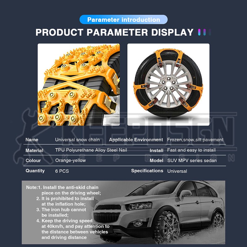 KEEPDSGN For Kia Sorento Car SUV Wheel Snow Tire Chain