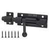 Slide Bolt Gate Latch, 4 Inch 304 Stainless Steel Barrel