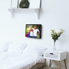 FTUREERA Hidden Gun Safes for Pistols, Concealment Shelf for Pistol Wall Storage, Wooden Gun Rack Furniture Cabinet Shelf, Secret Decor Handgun Box for Home Indoor Picture Frame