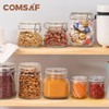ComSaf 8oz Small Airtight Glass Jars Set of 6 with