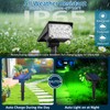 T-SUNUS Solar Garden Spotlight, Solar Lights for Outdoors, IP65 Waterproof,