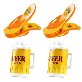 Towel Clips for Sun Loungers 4 Pcs Beach Towel Clips Large Laundry Clip Clothes Pegs Strong Plastic Quilt Clips Towel Pegs for Sun Lounger Blankets Pool Chairs Keep Your Towel from Blowing Away