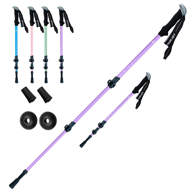 Hiking Trekking Poles for Kids, 2 Pack for Trekking or
