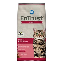 Blue Seal ENTRUST Adult Cat Food | Real Chicken | Enriched with Super Foods, Antioxidants and Probiotics | No Wheat or Soy | 6 Pound Bag