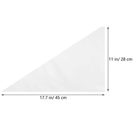 Ruiwaer 10pcs Tile Grout Masonry Mortar Bag Disposable Grout Bags 28x45cm Cement Sealer Bag, Milk White
