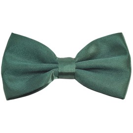 Mercute Carlino AP-009 Bow Tie, Plain, Glossy, Solid, Men's, Kids, Women's, 34 Colors Available, green