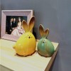 Ceramic Rabbit Figurines Easter Long Ear Bunny Ornament Desktop Animal