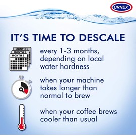 Descaling Powder Solution - 4 Uses - Activated Scale Remover for use with Keurig 1.0/2.0, Home Coffee and Espresso Machines, Kettles, Garment Steamers