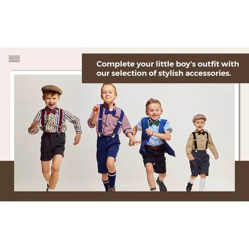 Satinio Set D 4tirantes Ajustables Con Moño Para Niños Boda