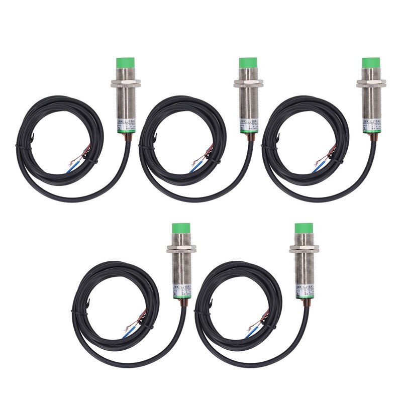 5PCS Inductive Proximity Switch Non Contact Distance Approach Sensor M18