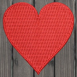 Paddys Patches Heart Embroidered Patch — Iron On