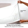 Shreem Linen Microfiber RV Sheet Sets, 70x80 Camper King, White