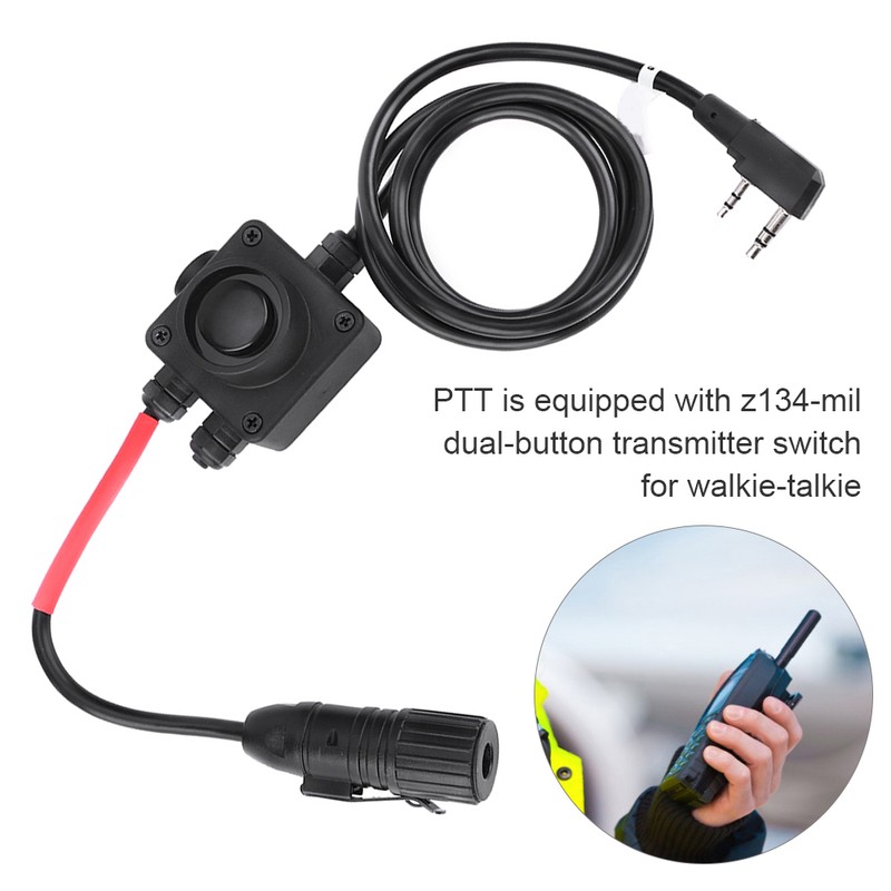 PTT Push tO Talk Adapter for Z-TAC Series Military Radios