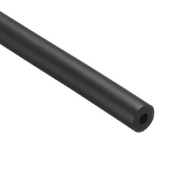 Rebower 1/4" ID Pipe Insulation Tubing 3/16" Thick Heat Preservation Foam Tube, [for Plumbing Freeze Protection Exercise Handle] - 5/8" OD/3.3ft/Black(6x16mm)
