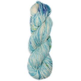 Alpaca Warehouse Juego de 3 madejas de lana de alpaca 100 % para bebé, tela de encaje voluminoso y grueso, suave y perfecto para tejer y ganchillo (reflejos acuáticos, teñido a mano, 100 g Hank)