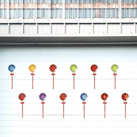 12pcs Garage Door Magnets, Garage Christmas Magnets Refrigerator Magnets Decorative Garage Door Xmas Magnets Christmas Ball Door Magnets for Home Party Supplies (12 Styles)