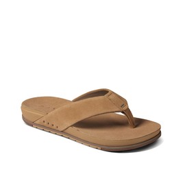 Reef Ojai Men's Sandal, Premium Suede, Soft Cushion Footbed, Tan, 12