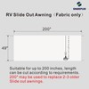 SHADEPLUS RV Slide Out Awning Fabric Replacement RV Slide Topper