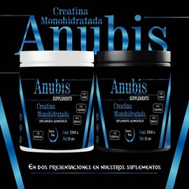 Creatina Monohidratada 500gm Anubis En Polvo Varios Sabores