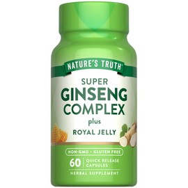 Nature's Truth Super Ginseng Complex | 60 Capsules | with Royal Jelly | Non-GMO & Gluten Free Supplement