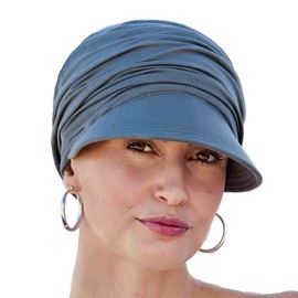 Christine Headwear Unisex Sun Cap Bandana Women's Cap with Peak, gray, Unit size