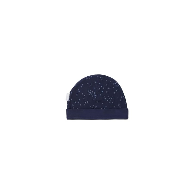 Noppies Unisex Baby Navar Reversible Allover Print Hat, Black Iris