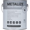 METALIZE Industrial Alkyd Primer, Steel Metal Iron Machinery, (Flat Gray)