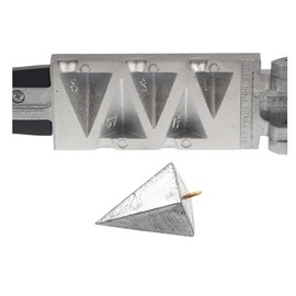 Do It Mold Pyramid Sinker Production 1, 1 1/2, 2, 2 1/2, 3 oz (5 Cavities one of Each Size) 3165 PM-5-AB