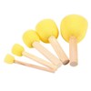 Yoogeer 30Pcs Round Paint Foam Sponge Brush Kids Painting Tools