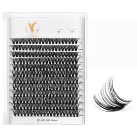 ACTROL Individuelle Wimperncluster ACT-C 0.07 14-20mm Mix D Curl - Natürliche & voluminöse Wimpern, wiederverwendbare DIY Wimpernverlängerungen für individuelle Looks - Hypoallergen & Cruelty-Free