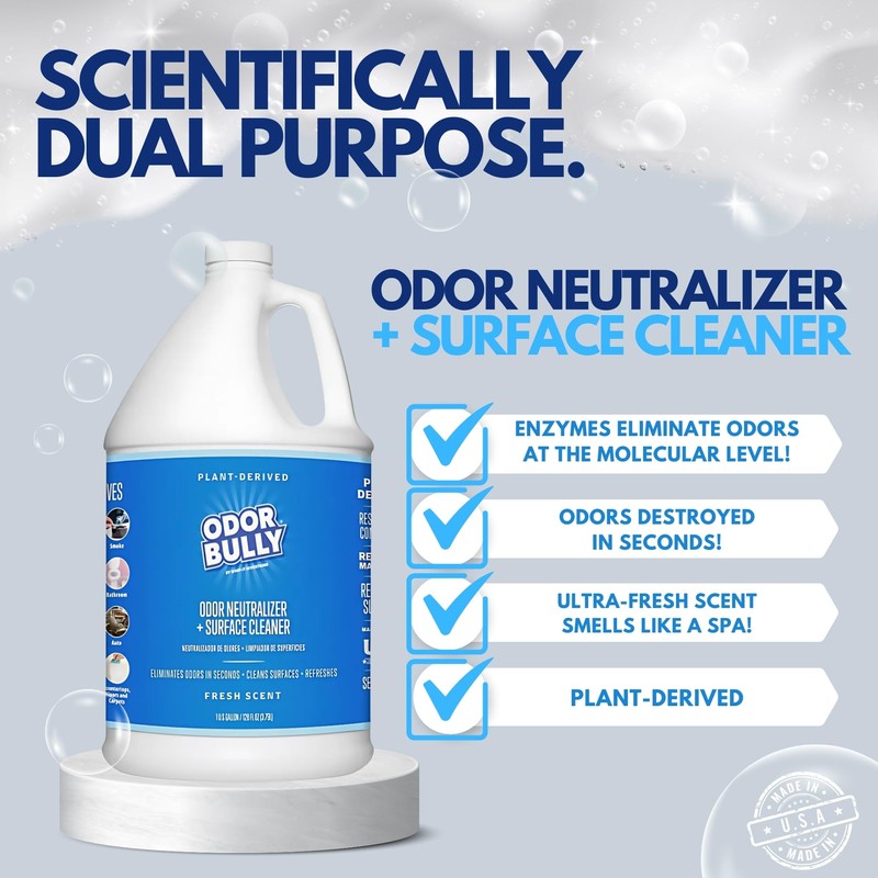 Whip-It Odor Bully Instant Odor Neutralizer - Powerful Plant-Based Formula