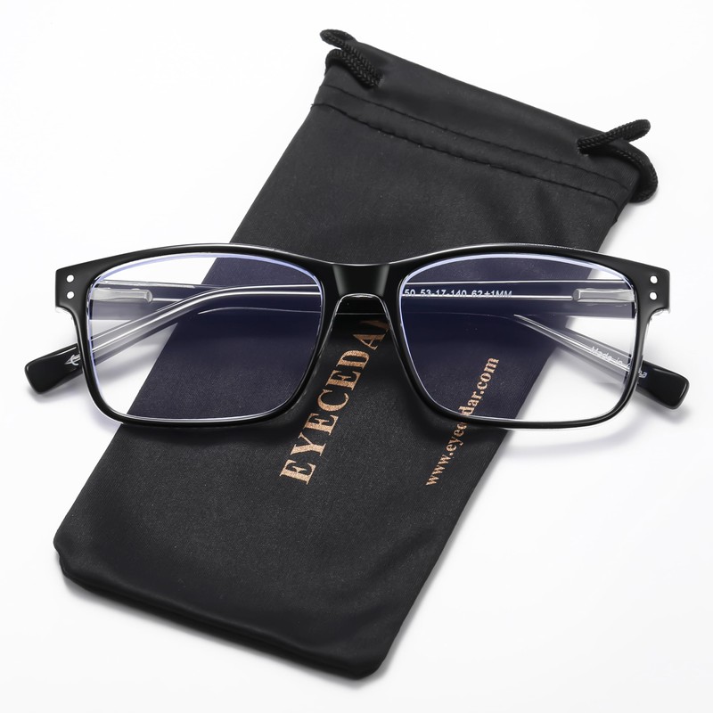 EYECEDAR 4-Pack Reading Glasses for Men Blue Light Blocking Readers