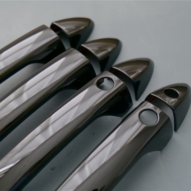 ZiWen Gloss Black Door Handle Cover Protector Trim for Honda