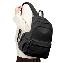 Black Backpack for School, High School Bookbag Back Pack for Teens Girls Boys, Lightweight College Backpack Bookbag for Women Men, Simple Casual Daypack Backpack Mochilas Escolares para Adolescentes