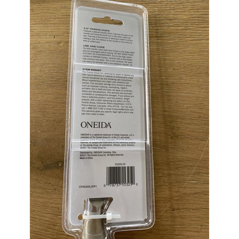 ONEIDA 2017 oneida 3.5" paring knife in the package new