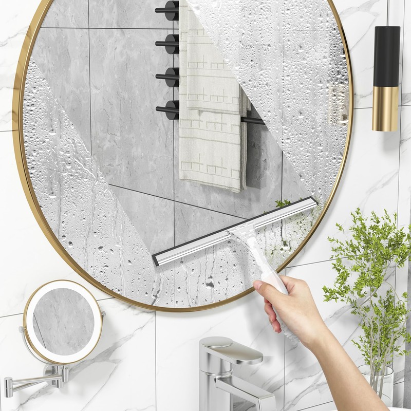 AmazerBath Squeegee for Shower Glass Door, Shower Squeegee for Glass
