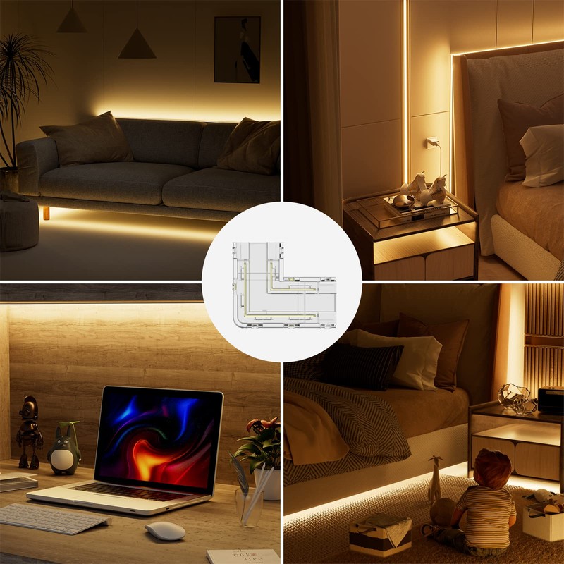 COB LED Strip on Cable Connector Unwired Clips Solderless Connector