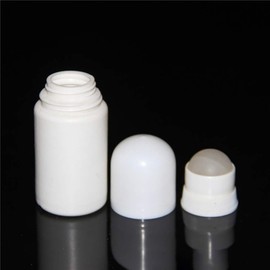 JIHUOO Pack of 4 50 ml Plastic Empty Roller Bottles Roll On Bottles Aromatherapy Bottles with Roller Ball