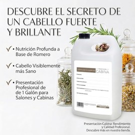 Shampoo Vegano de Romero a Granel Profesional 1 Galón (3.8 L)