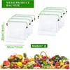 Rayakt 8-Pack Reusable Mesh Produce Bags - 30x35cm Eco-Friendly See-Through