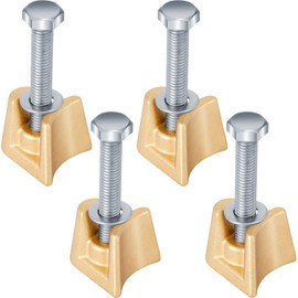 MorningRo 4 Pack inground Pool Ladder Anchors Pool Cover Parts Wedge Assembly Pw-4c for 4" Rail Anchors, Ps-4019-bc Bronze Railing Swimming Fixture Hardware Including Wedge Bolts and washers