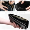 Rename Long Wallet, Genuine Leather, L-Shaped Zipper, gray (dark gray)