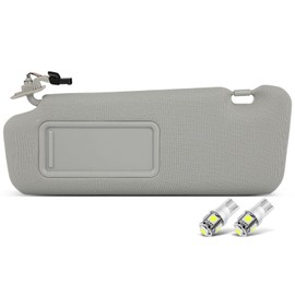 SCITOO Car Sun Visor Assbembly with Mirror Fit for 2010-2015 for CX-9 Gray with Sunroof(Left Driver Side)